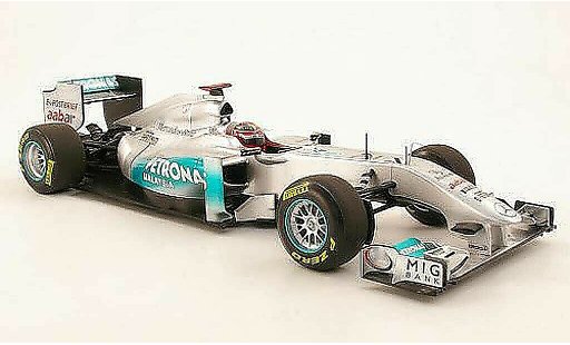 Mercedes F1 2009 1/18 Minichamps MGP Team No7 Petronas M.Schumacher Showcar 2011 miniature