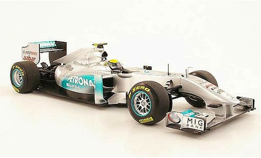 Mercedes F1 2009 1/18 Minichamps MGP Team No8 Petronas N Rosberg Showcar 2011 miniature