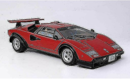 Lamborghini Countach 5000 S 1/18 Kyosho Walter Wolf rouge miniature