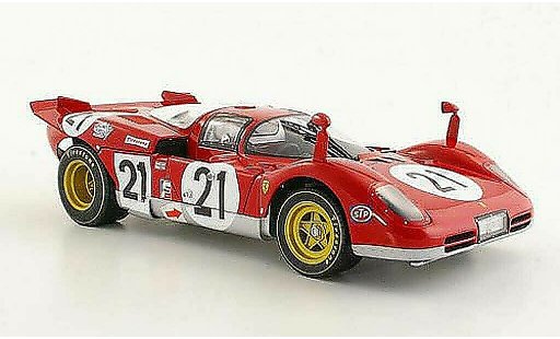 Ferrari 512 S 1/18 Hot Wheels Elite No.21 Giunti / Vaccarella / Andretti 12h Sebring 1970 miniature