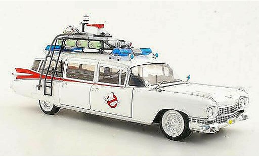 Cadillac Ghostbusters ambulance 1/18 Hot Wheels Elite Ecto 1 - 1959 miniature