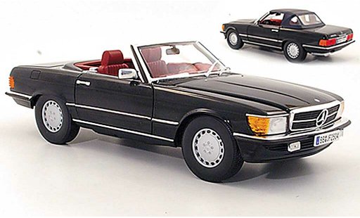 Mercedes 300 Base 1/18 Norev SL (R107) noire 1978 miniature