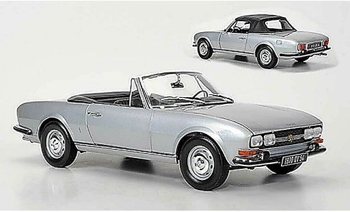 Peugeot 504 Cabriolet 1/18 Norev grise metallisee grise 1971 miniature