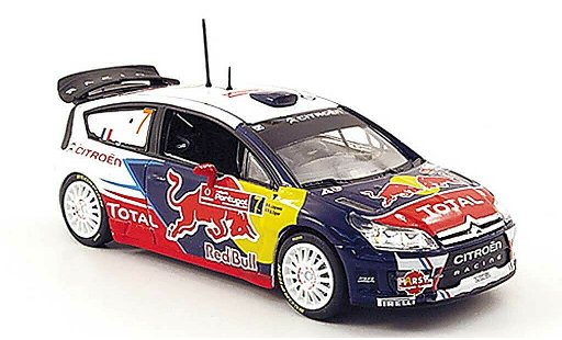 Citroen C4 WRC 2010 1/43 Norev No.7 Red Bull Rally de Portugal miniature