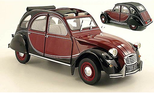Citroen 2CV Charleston 1/18 Norev rouge/noire 1982 miniature