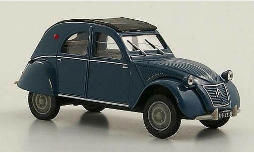 Citroen 2CV Berline 1/43 Norev AZLP bleu 1960 miniature