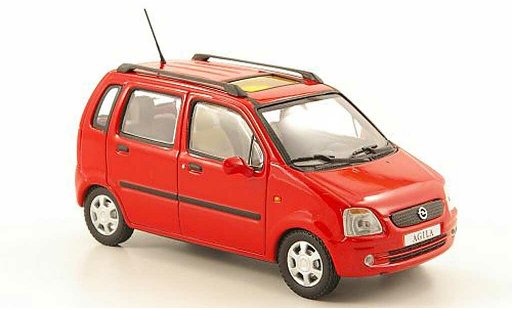 Opel Agila Base 1/43 Minichamps rouge 2000 miniature