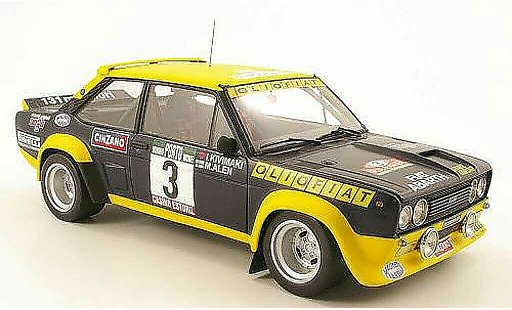 Fiat 131 Abarth 1/18 Kyosho no3 oliofiat rallye portugal 1977 malen / ikivimaki miniature