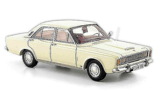 Ford Taunus 20M 1/43 Neo (P7a) blanche miniature