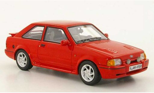 Ford Escort MK4 1/43 Neo MkIV Turbo rouge 1989 miniature