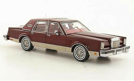 Lincoln Continental 1980 1/43 Neo Mark VI Sedan rouge miniature