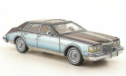 Cadillac Seville Sedan 1/43 Neo 1981 MK II bleu/bleu miniature