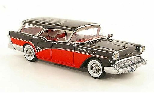 Buick Century Caballero 1/43 Neo Estate rouge/noire 1957 miniature
