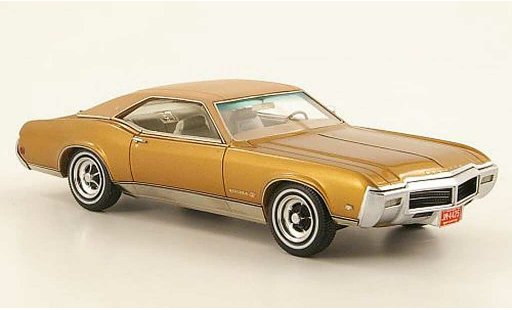 Buick Riviera Grand Sport 1/43 Neo 1969 GS gold/marron miniature