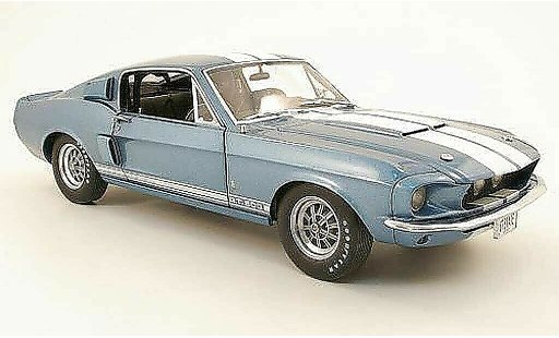 Shelby GT 500 1967 1/18 GMP bleu/blanche miniature