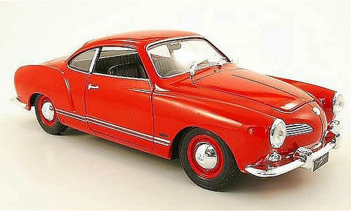 Volkswagen Karmann Ghia Coupe 1/18 Welly ghia rouge miniature