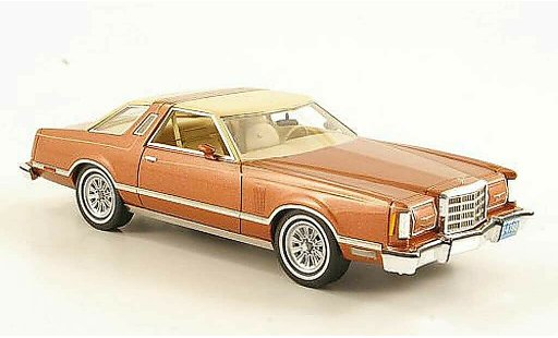 Ford Thunderbird 1977-1979 1/43 Neo cuivre/beige miniature