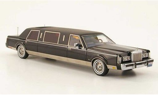Lincoln Town Car 1985 1/43 Neo Formal Stretch Berline noire/matnoire miniature