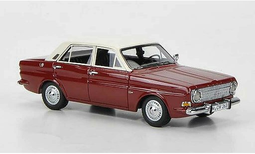 Ford Taunus 12M 1/43 Neo P6 rouge/blanche 4-portes limit&Atilde;&copy;e edition miniature