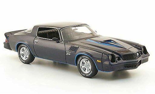 Chevrolet Camaro Z28 1/43 American Excellence bleu avec bleuen bandes lim. Aufl. 500 1978 miniature