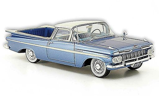 Chevrolet El Camino SS 1/43 American Excellence bleu/blanche limit&Atilde;&copy;e edition 1959 miniature