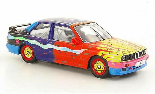 Bmw M3 coupe 1/43 IXO E30 Art Car Ken Done 1990 miniature