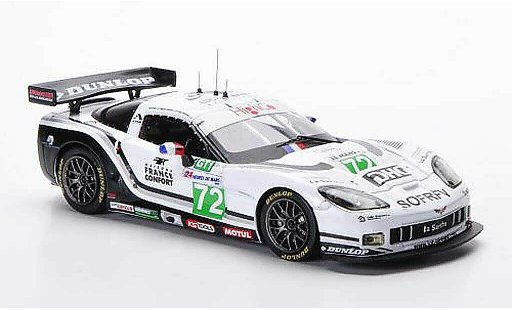 Chevrolet Corvette course 1/43 IXO C6 R No.72 S.Gregoire / J.Policard / D.Hart 24h Le Mans 2010 miniature