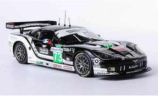 Chevrolet Corvette course 1/43 IXO C6 R No.73 Team Luc Alphand J.Jousse / X.Maassen / P.Goueslard 24h Le Mans 2010 miniature