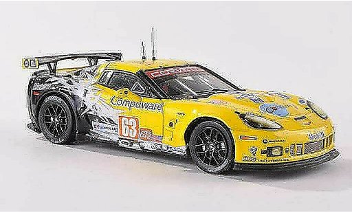 Chevrolet Corvette ZR1 1/43 IXO C6 No.63 Team Chevy LMGT2 24h Le Mans 2010 J.Magnussen/J.O'Connell/A.Garcia miniature