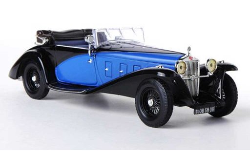 Delage D8SS Berline 1/43 IXO Fernadez & Darrin noire/bleu 1932 miniature