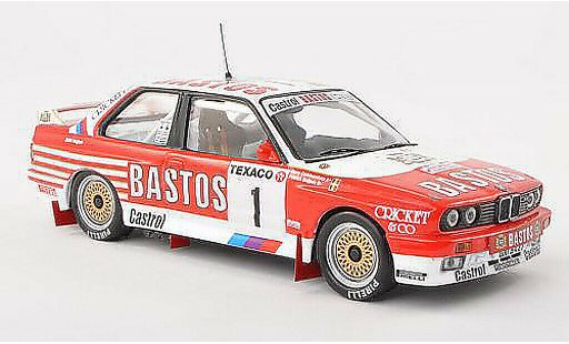 Bmw M3 course 1/43 IXO E30 No.1 Bastos Boucles de Spa 1988 P.Snijers/grise.Colebunders miniature