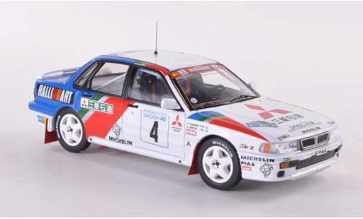 Mitsubishi Galant VR4 1/43 IXO No.4 Ralliart Rally Su&Atilde;&uml;de 1991 Eriksson/Parmander miniature