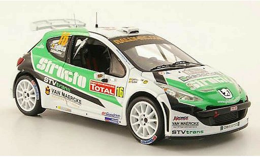 Peugeot 207 S2000 1/43 IXO No.16 Structo IRC Rally Ypern 2009 miniature