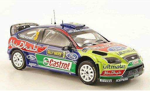 Ford Focus RS WRC 1/43 IXO No.3 Abu Dhabi Rally Su&Atilde;&uml;de 2010 miniature