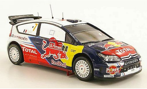 Citroen C4 WRC 2010 1/43 IXO No.7 Total / Red Bull Rally Portugal miniature