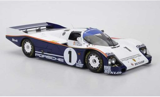 Porsche 962 1986 1/18 Spark C No.1 rojohmans D.Bell/A.Holbert/H.J.pi&Atilde;&uml;ce 24h Le Mans miniature