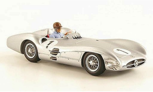 Mercedes W 196 Base 1/43 Spark No.1 J.-M.Fangio GP Grande-Bretagne 1954 miniature