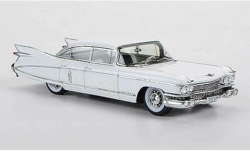 Cadillac Fleetwood Sixty Special 1/43 Spark Sedan blanche 1959 miniature