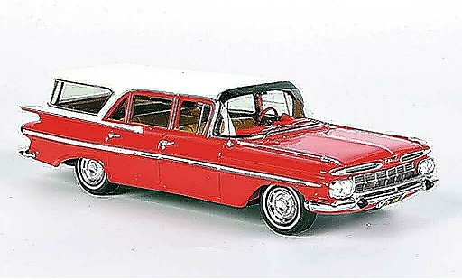 Chevrolet Impala Station Wagon 1/43 Spark 1959 rouge/blanche 1959 miniature