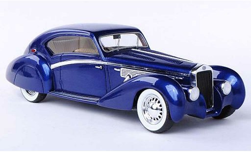 Delage D8-120 Cabriolet 1/43 Spark Letourneur bleu 1938 miniature