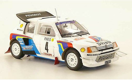 Peugeot 205 Turbo 16 1/43 Spark T16 Evolution 2 No.4 Monte Carlo Rally 1986 miniature