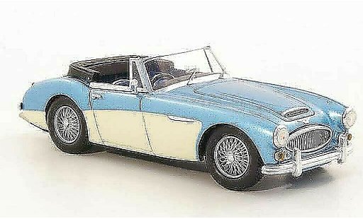 Austin Healey 3000 roadster 1/43 Spark MKIII (BJ8) bleu/beige Strassenversion RHD 1965 miniature