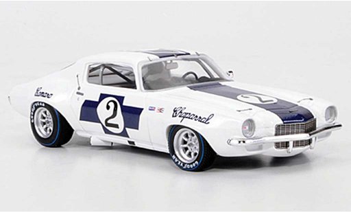 Chevrolet Camaro course 1/43 Spark Chaparral No.2 Ed Leslie Trans-Am 1970 miniature