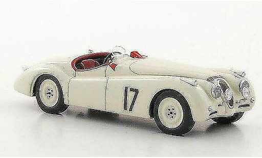 Jaguar XK 120 1/43 Spark No.17 L.Johnson / B.Hadley 24h Le Mans 1950 miniature