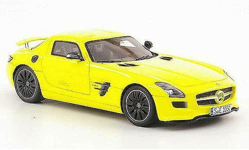 Mercedes SLS Coupe 1/43 Spark AMG E-Cell jaune 2010 miniature