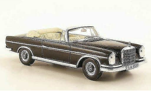 Mercedes 300 Cabriolet 1/43 Spark (W112/3) noire 1963 miniature