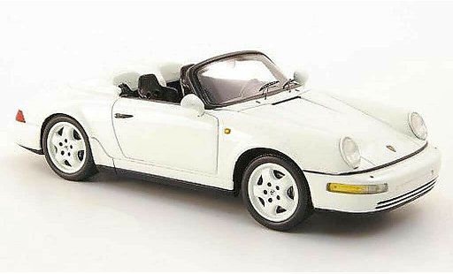 Porsche 911 Speedster 1/43 Spark 964 blanche 1 miniature