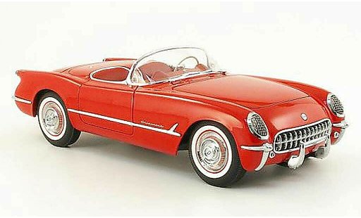 Chevrolet Corvette Convertible 1/18 Autoart C1 rouge 1954 miniature