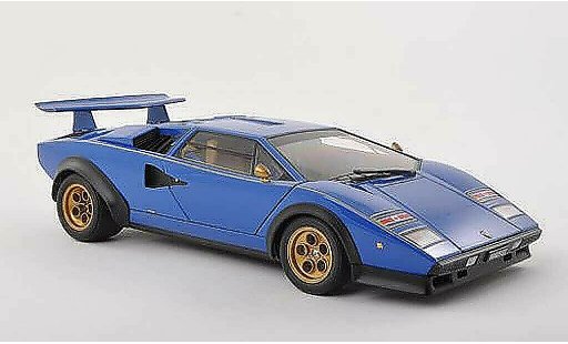 Lamborghini Countach LP 500 1/18 Autoart S Walter Wolf Edition bleu 1975 miniature