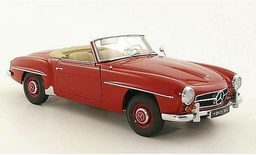 Mercedes 190 Base 1/18 Autoart (W121 B II) rouge miniature